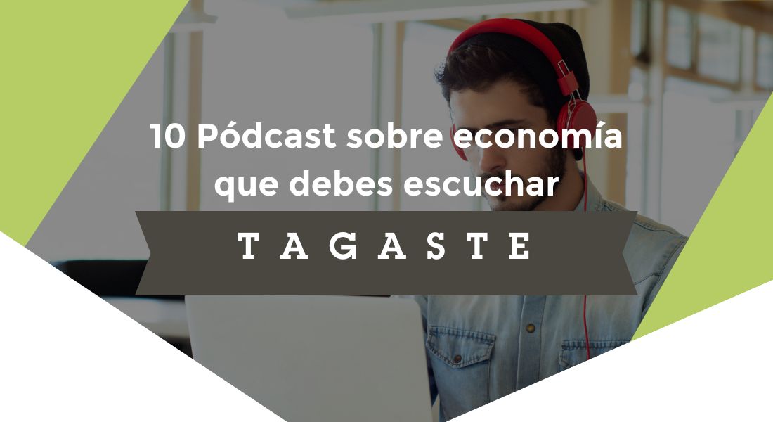 chico escuchando un podcast sobre economia